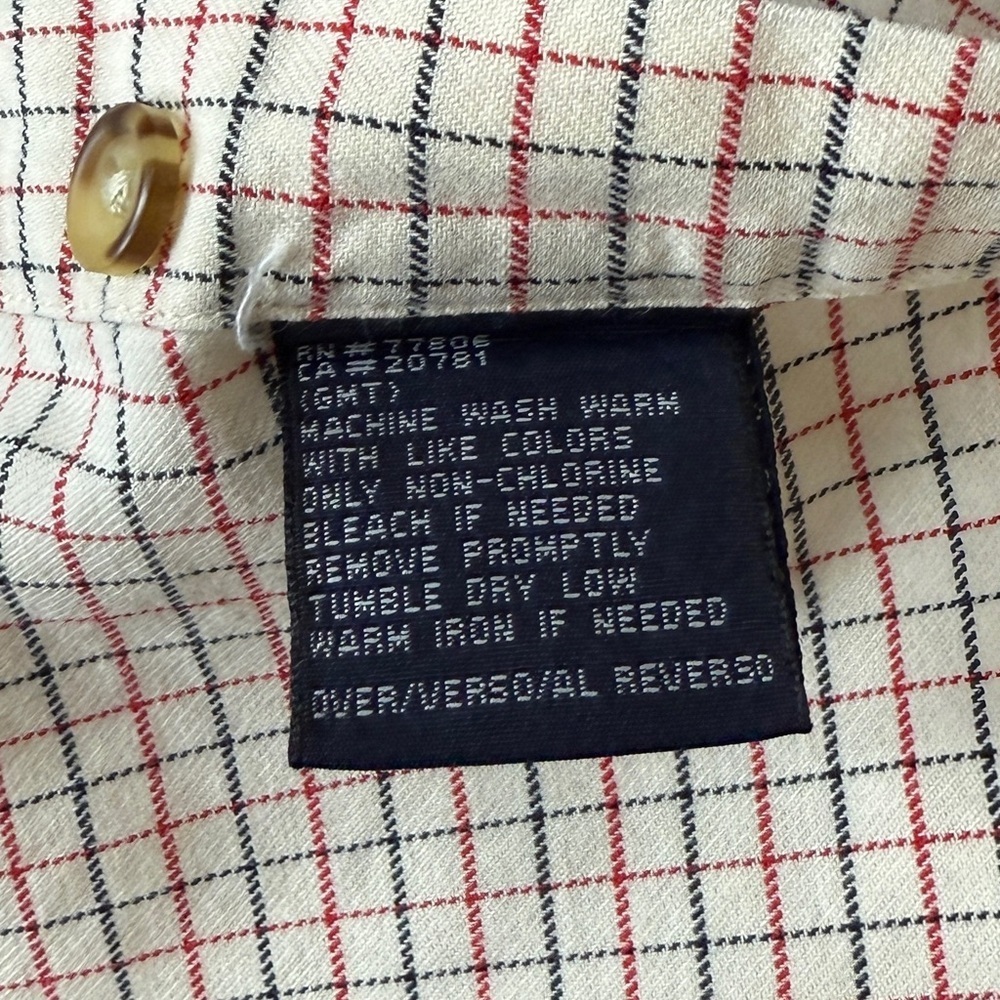 Tommy Hilfiger Men’s Plaid Long Sleeve Button Down. | Size L - Picture 8 of 9